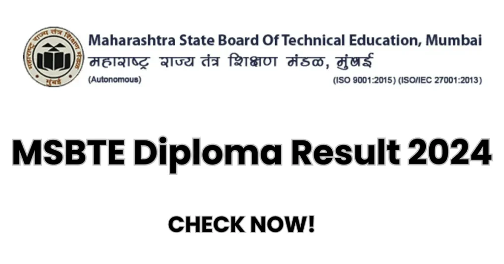 MSBTE Diploma Result 2024