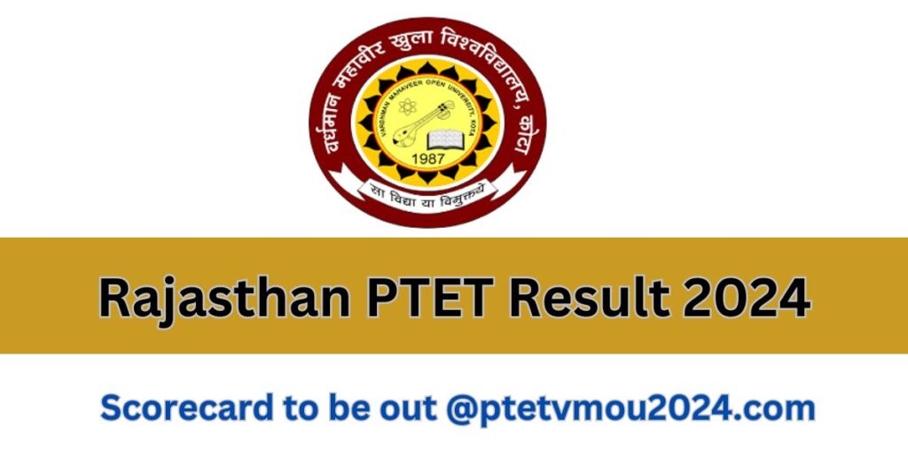 Rajasthan PTET Result 2024