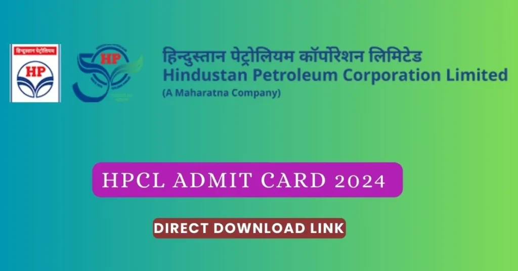 HPCL Admit Card 2024 