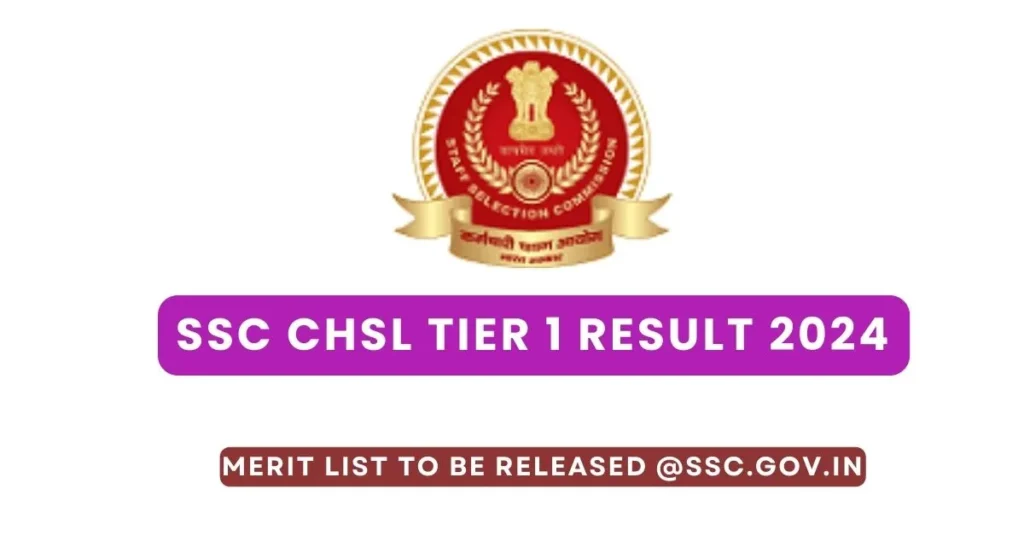 SSC CHSL Tier 1 Result 2024
